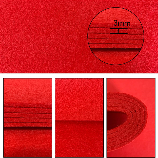 Le tissu en feutre en polyester de 3 mm d'épaisseur dans la cour est durable