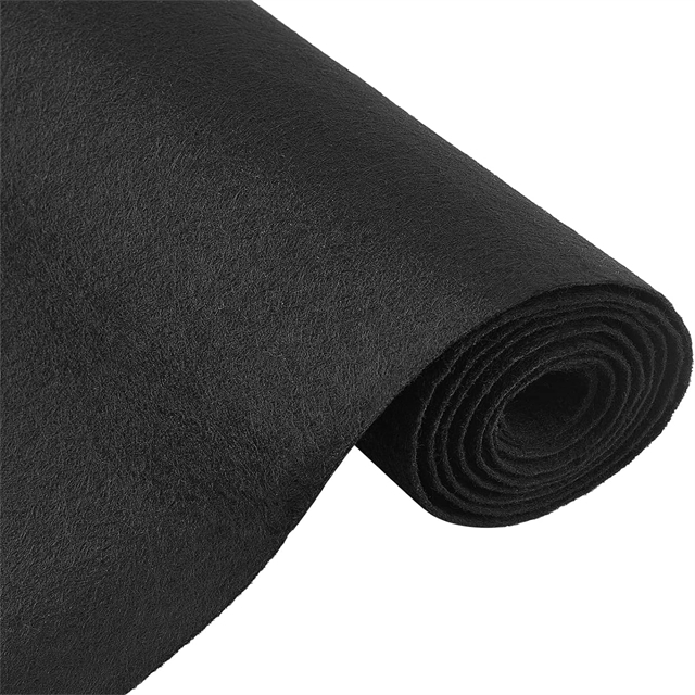 Felt Craft Craft Roule de tissu en feutre noir Rouleau en feutre non tissé pour le bricolage Patchwork Couture