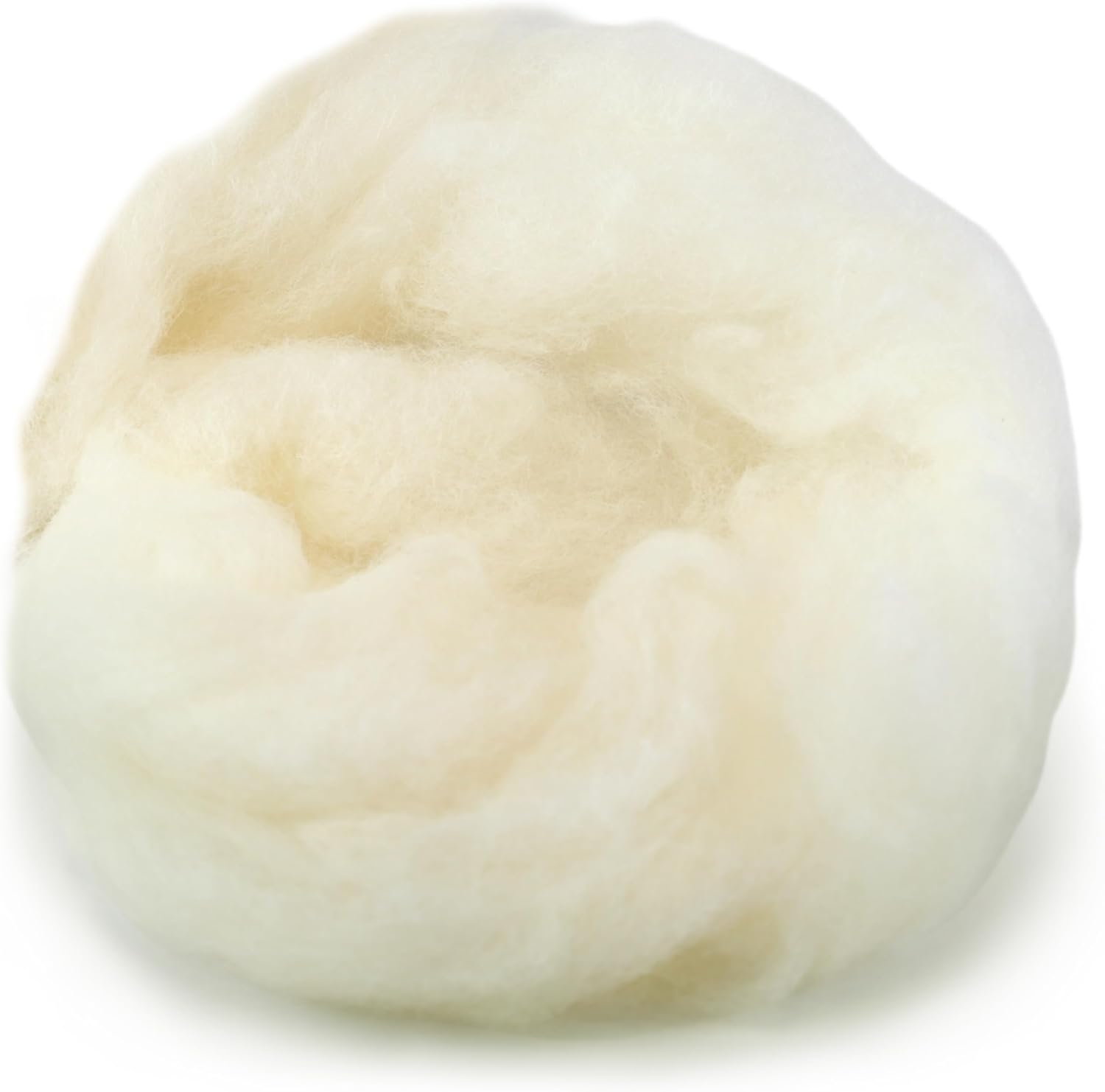 Farce blanche naturelle de 16 oz - Remplissage de qualité supérieure pour l'artisanat et le feutrage