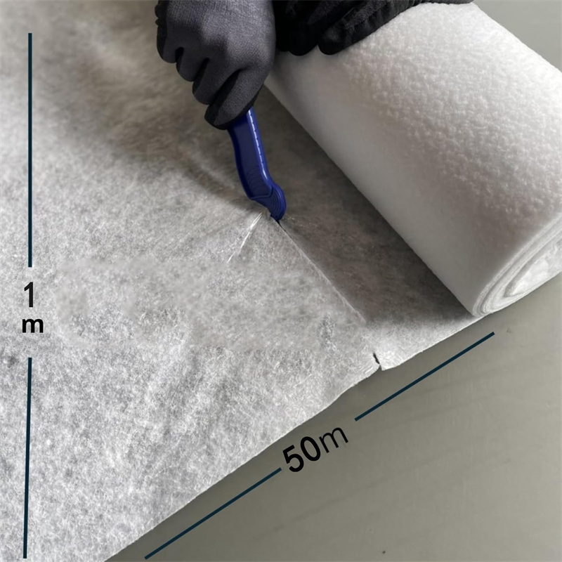 1x50m Roll de couverture en molleton de revêtement non glissant pour des projets de peinture faciles