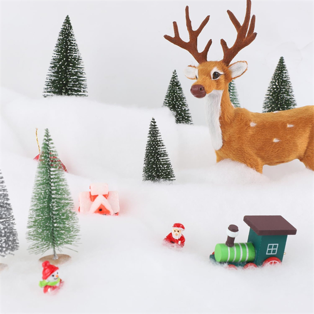 Couverture de Noël moelleuse neige artificielle réaliste pour décor