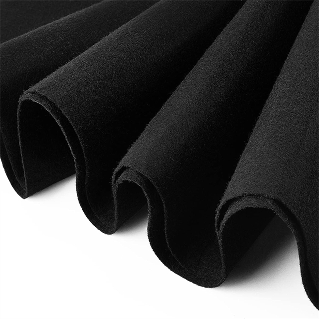 Felt Craft Craft Roule de tissu en feutre noir Rouleau en feutre non tissé pour le bricolage Patchwork Couture