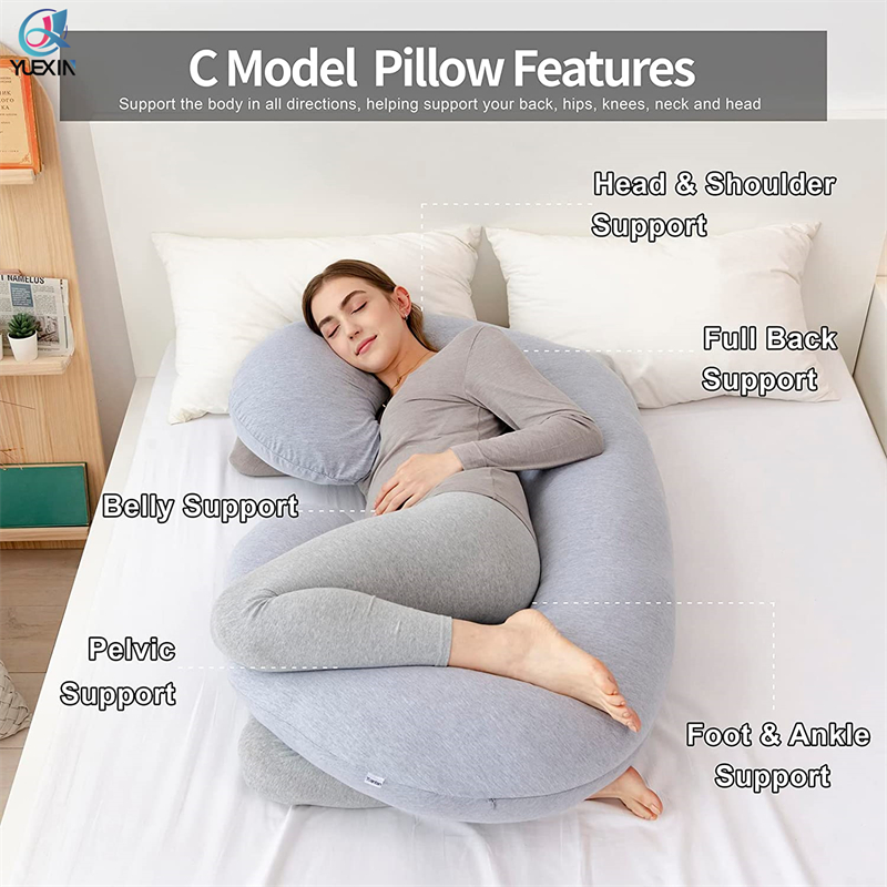 Coussin de maternité personnalisé en forme de C pour femme