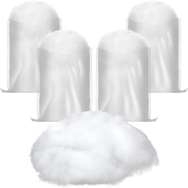 Luxueux peluches de neige en polyester doux pour décoration de vacances