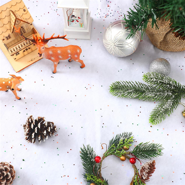 Couverture de neige pailletée décorative pour scènes de Noël
