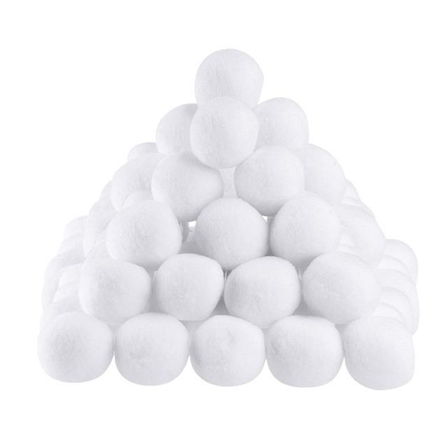 Boules de neige artificielles amusantes d'hiver - 5 cm