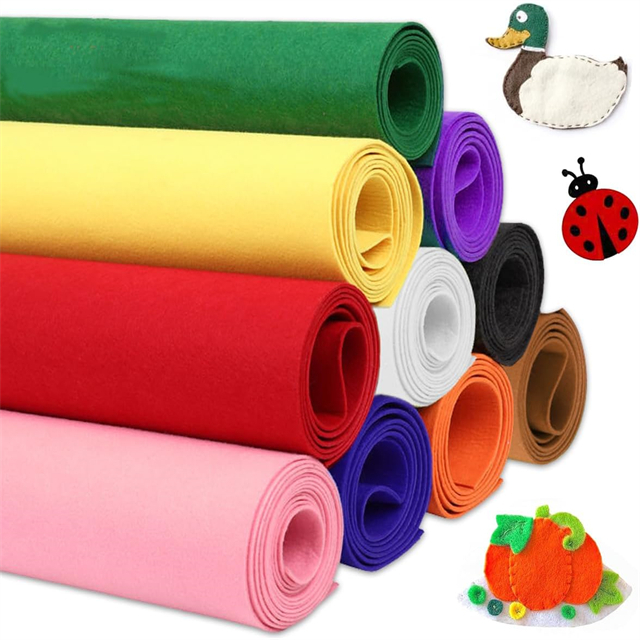 Rouleau de feutre de couleur rigide pour l'artisanat Patchwork non tissé Couture de bricolage