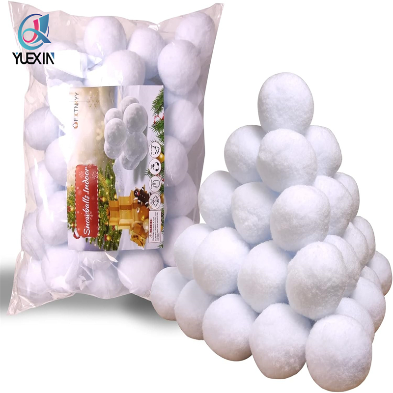 Fausse boule de neige pour enfants, ensemble de combat de boules de neige d'intérieur, boule de neige artificielle 