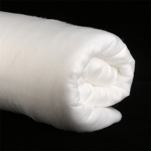 Fournisseur de ouate de polyester en gros en Chine pour la literie