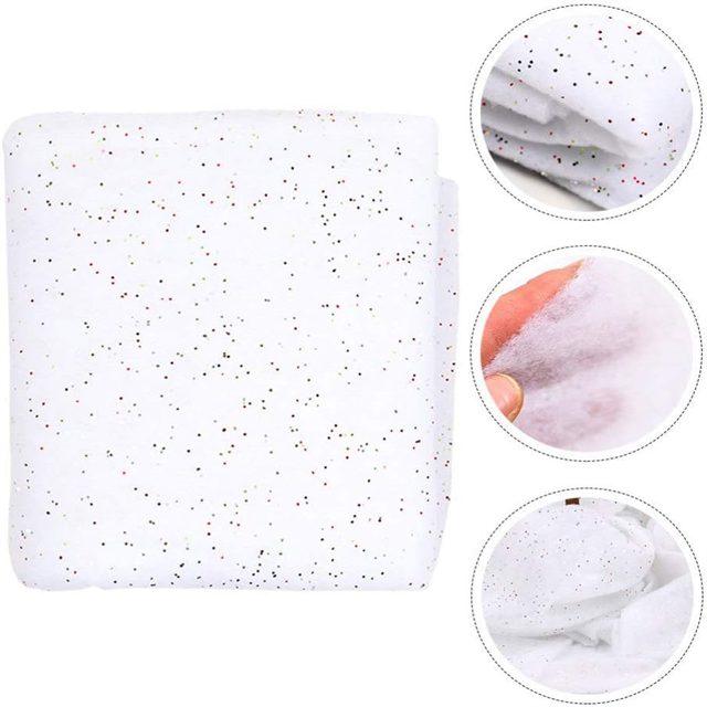 Couverture de neige pailletée décorative pour scènes de Noël