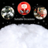 Luxueux peluches de neige en polyester doux pour décoration de vacances