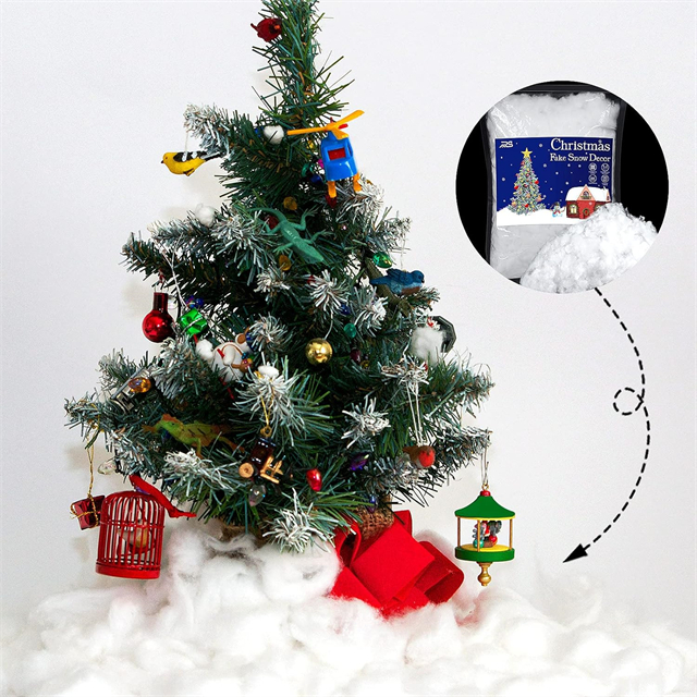 Luxueux peluches de neige en polyester doux pour décoration de vacances