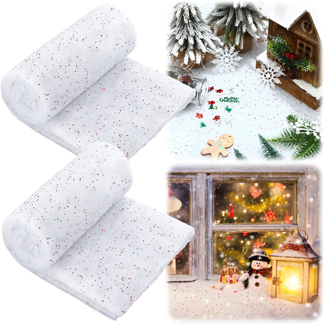 Couverture de neige artificielle Rolt à la maison et à la fête des paillettes intérieures de fête
