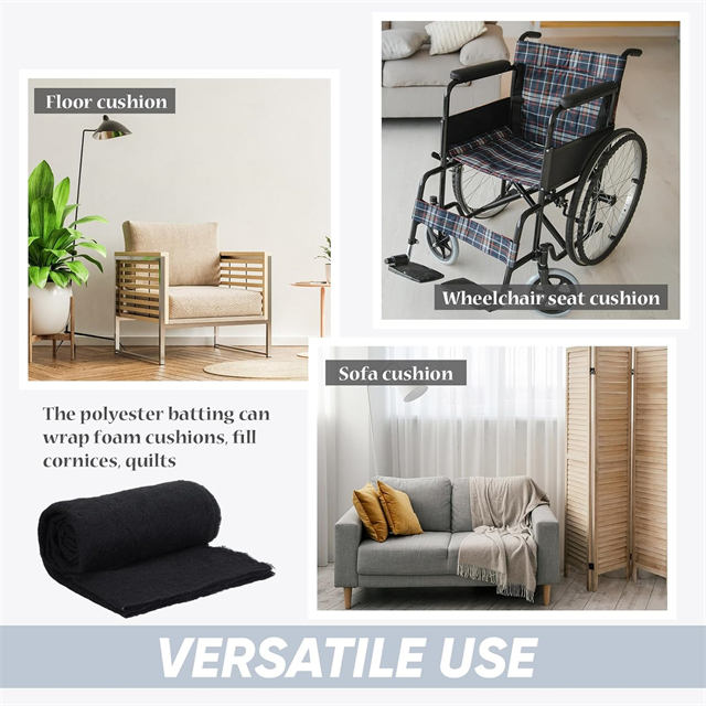 Ouate de polyester utilis&eacute;e comme rembourrage de coussin de canap&eacute; &agrave; haute r&eacute;silience et durabilit&eacute;