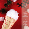 Luxueux peluches de neige en polyester doux pour décoration de vacances