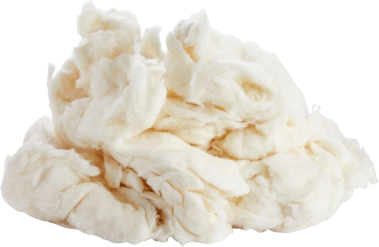 Farce blanche naturelle de 16 oz - Remplissage de qualité supérieure pour l'artisanat et le feutrage
