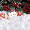 Soft Artificial Snow Cotton peluff parfait pour les villages de Noël