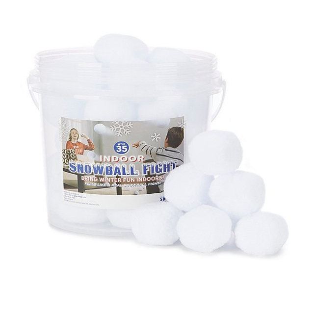Boules de neige artificielles amusantes d'hiver - 5 cm