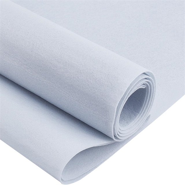 Tissu de feutre blanc d'épaisseur Roule des feuilles de matériaux non tissés doux