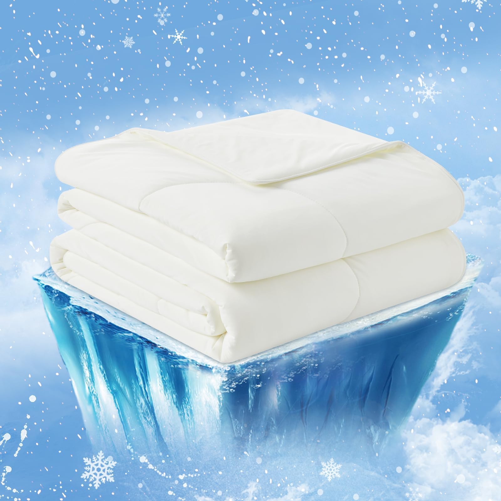Couette rafraîchissante double face de qualité supérieure – Couverture d'été légère pour les dormeurs chauds
