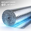 Rouleau d'isolation en aluminium réfléchissant à double bulle, barrière thermique industrielle pour fenêtre de garage de camping-car, vente en gros