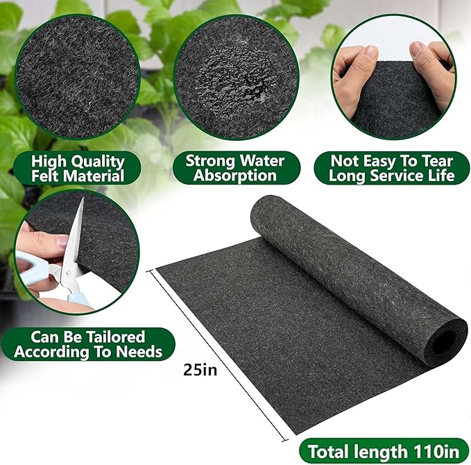 YUEXIN Système d'arrosage automatique 110 x 25 pouces – Kit de pompe d'irrigation intérieure intelligente pour plantes en pots multiples