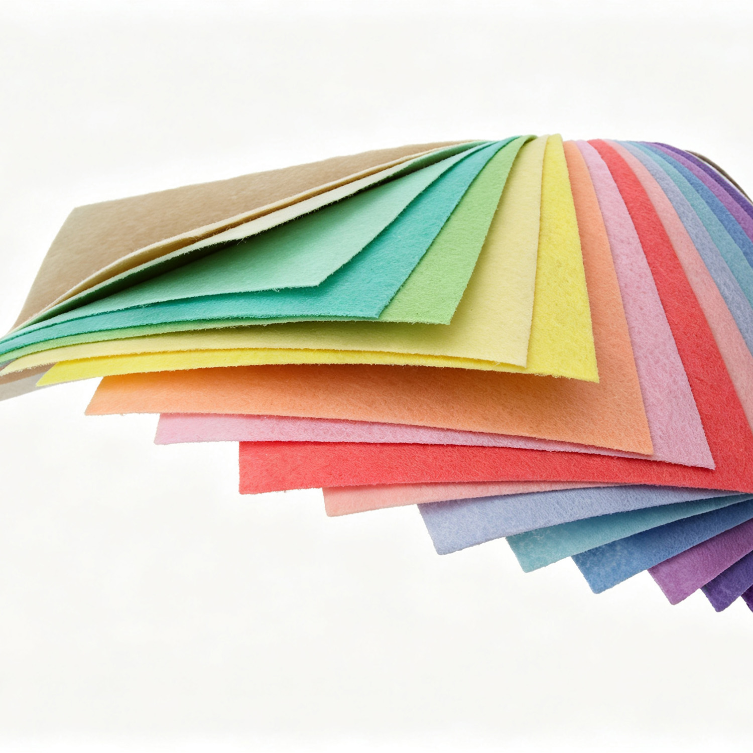Feuilles de feutre perforées par aiguille de tissu de feutre de polyester dur de couleur d'épaisseur faite sur commande