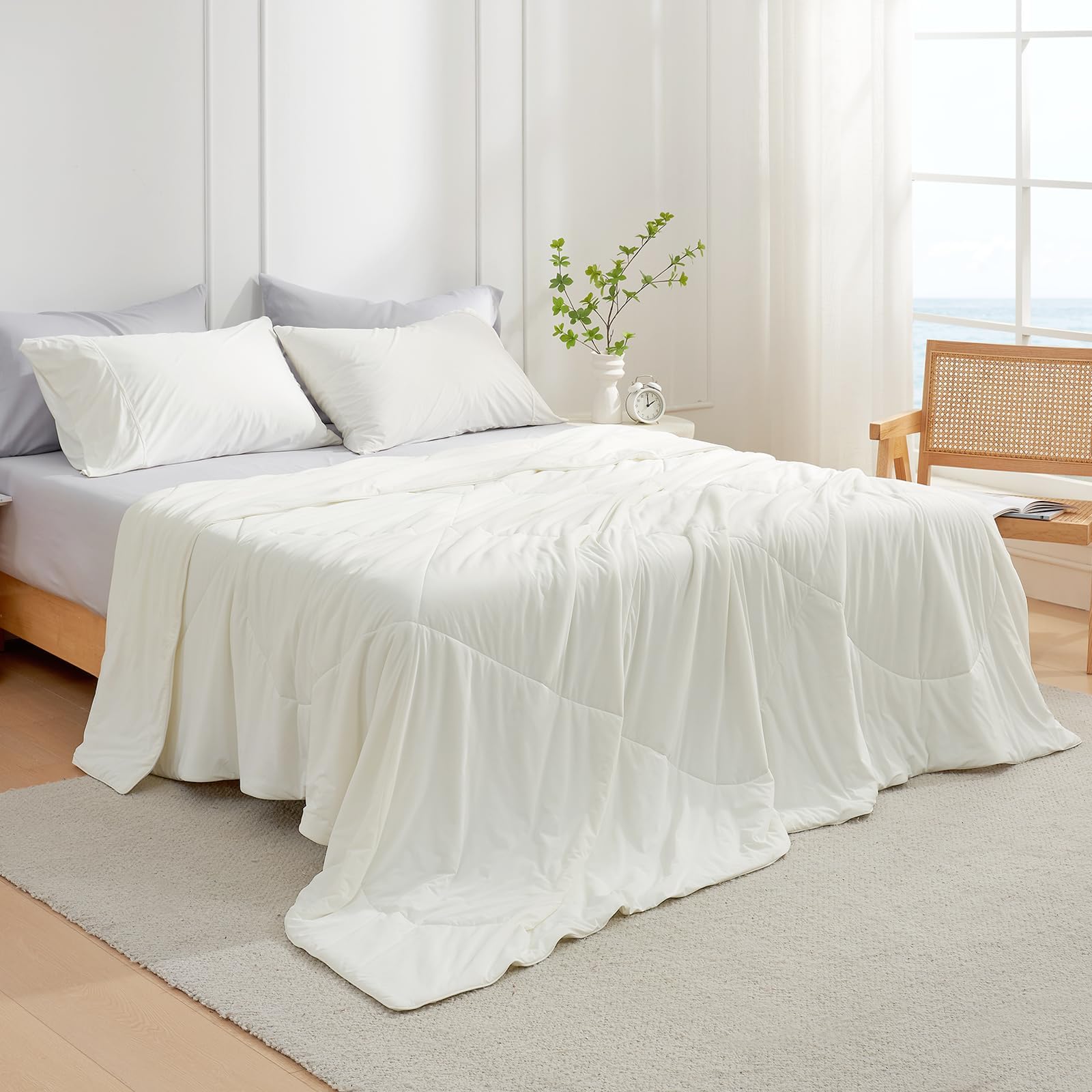 Couette rafraîchissante double face de qualité supérieure – Couverture d'été légère pour les dormeurs chauds