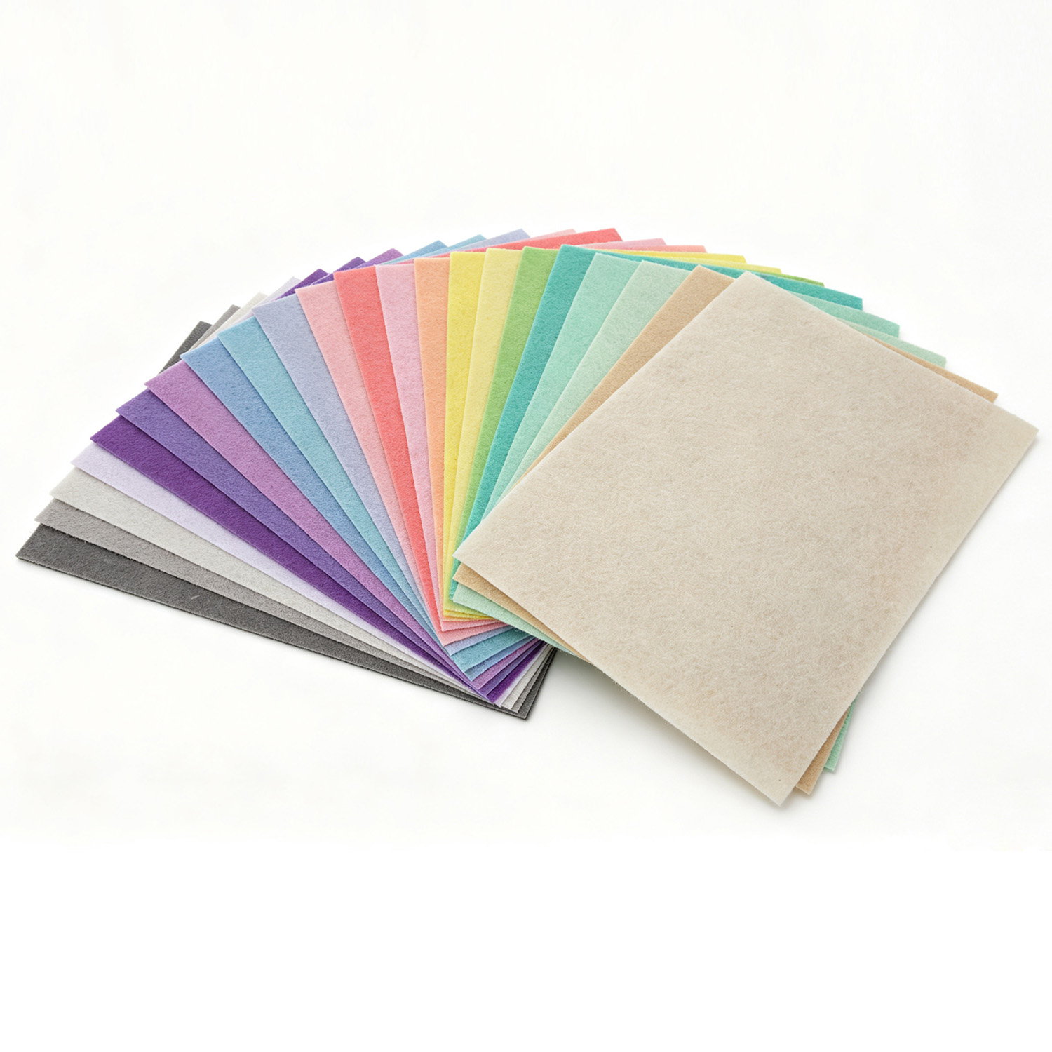 Feuilles de feutre perforées par aiguille de tissu de feutre de polyester dur de couleur d'épaisseur faite sur commande
